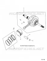 ENGINE, ALBERO MOTORE, CONNECTING ROD AND PISTON