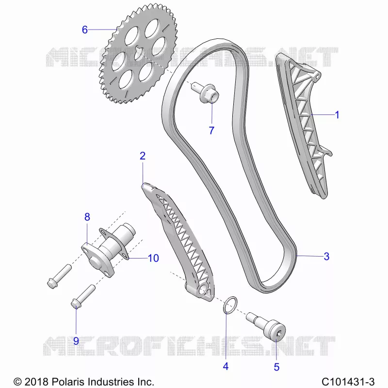 CAM CATENA AND TENSIONER