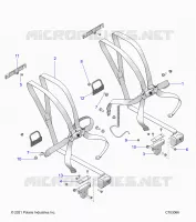 SEDE BELT MOUNTING, FRONT, 6 POINT
