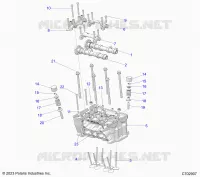 ENGINE, TESTA CILINDRO AND VALVES