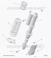 SUSPENSION, REAR SHOCK MONTAGGIO, STANDARD/PREMIUM