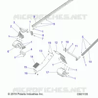 CHASSIS, PROTEZIONE FRIZIONE, FOOTRESTS, TUNNEL GRIPS
