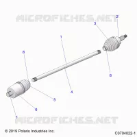 TRASMISSIONE, HALF SHAFT, FRONT