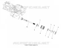 TRASMISSIONE, PRINCIPALE SCATOLA INGRANAGGI OUTPUT SHAFT