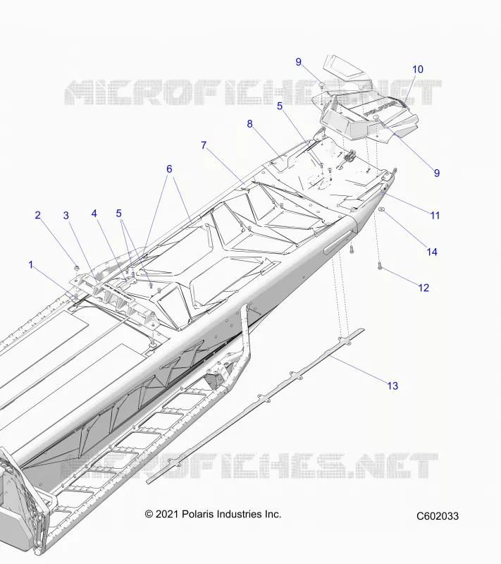 CHASSIS, REAR, MISC. COVERS AND SNOWFLAP