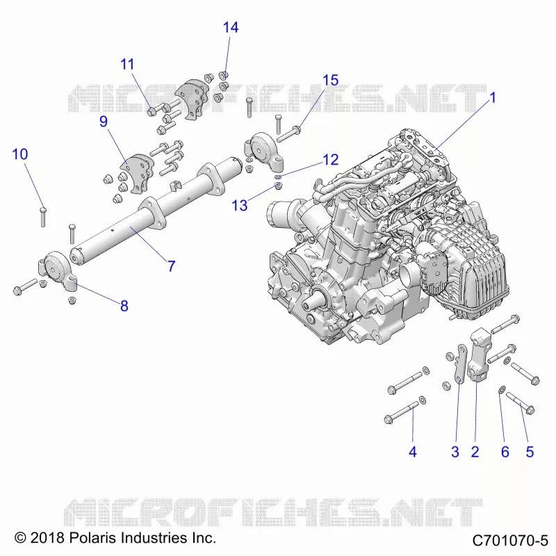 MOTORE, MOUNTING & LONG BLOCK
