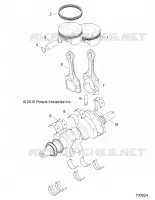 ENGINE, ALBERO MOTORE AND PISTON