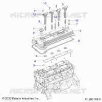ENGINE, VALVOLA COPERTURA