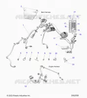 ELETTRICO, WIRE HARNESS,CHASSIS/FUSE BLOCK, ENGINE