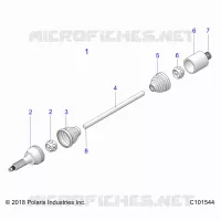 TRASMISSIONE, REAR DRIVE SHAFT 