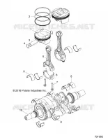 ENGINE, ALBERO MOTORE AND PISTON