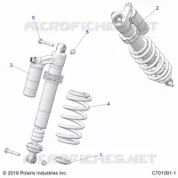 SUSPENSION, REAR SHOCK MONTAGGIO
