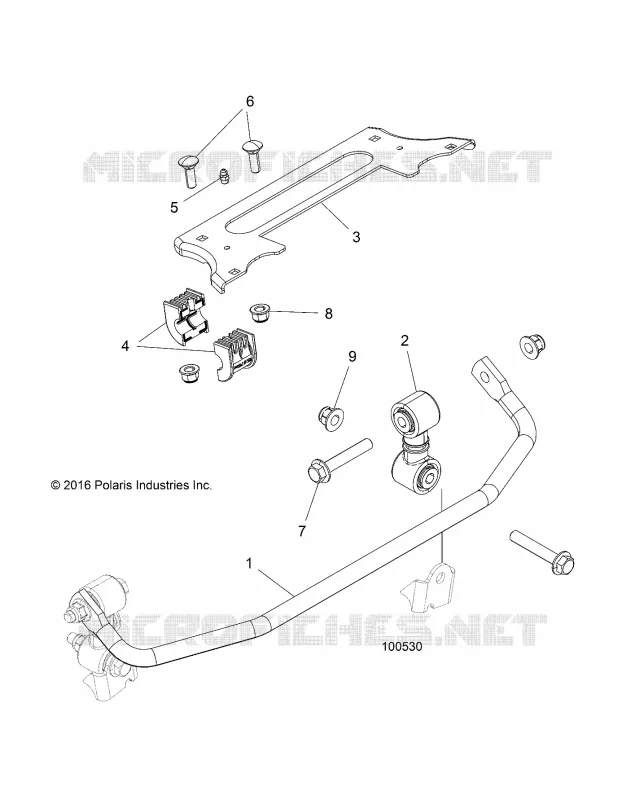 SUSPENSION, ANTERIORE BARRA STABILIZZATRICE