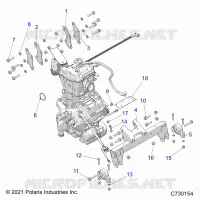 ENGINE, ENGINE AND TRASMISSIONE MOUNTING