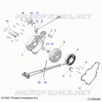 ENGINE, STATOR AND FLYRUOTA