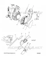 ENGINE, AIR INLET AND OUTLET DUCTS