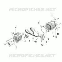 ENGINE, ALTERNATORE AND COMPRESSOR