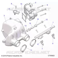 ENGINE, PRESA D'ARIA MANIFOLD