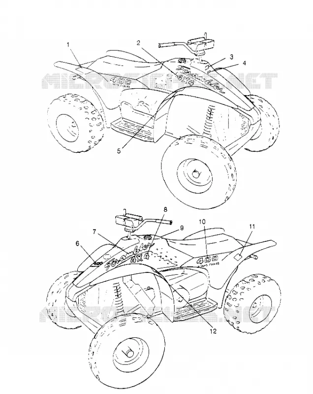 DECALS SCRAMBLER W957840 (4927252725A008)