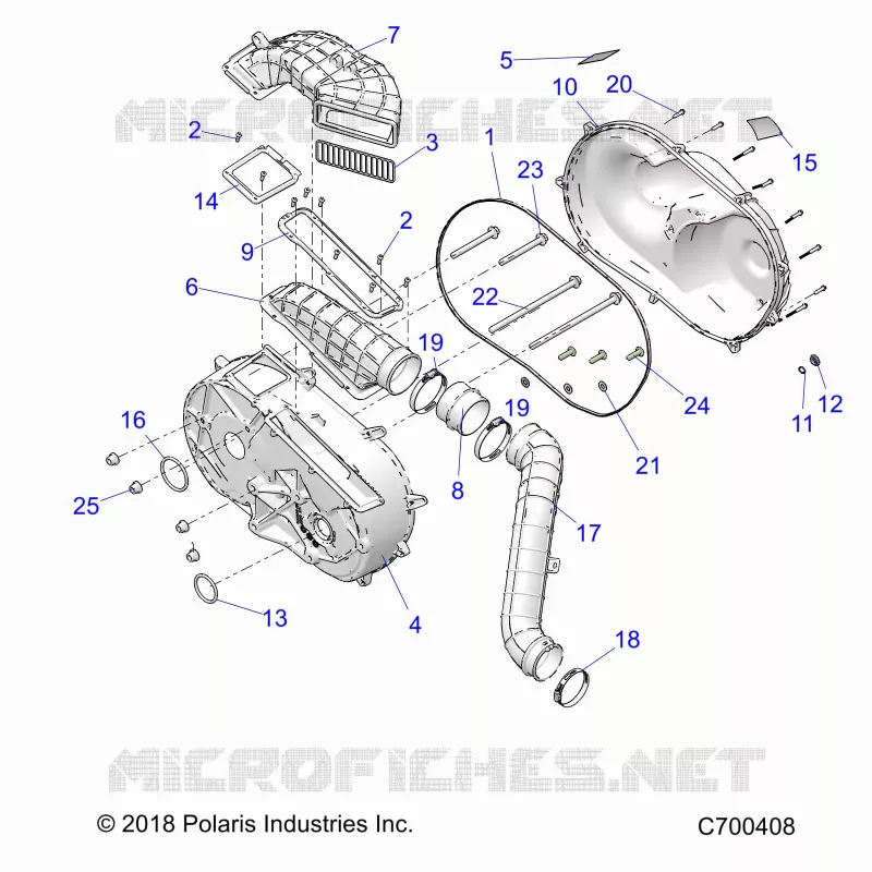 TRASMISSIONE, CLUTCH COVER AND DUCTING