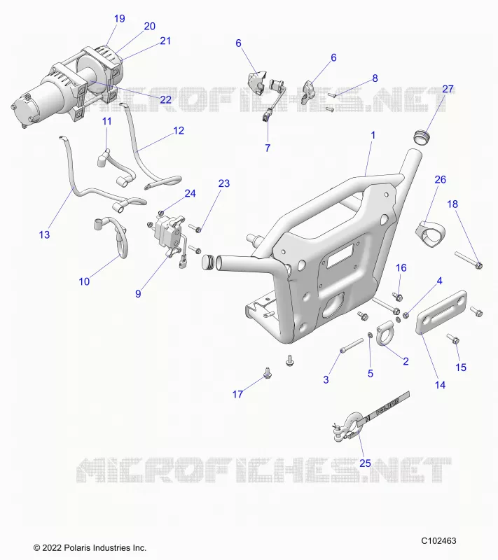 PARAURTI ANTERIORE WINCH AND MOUNTING