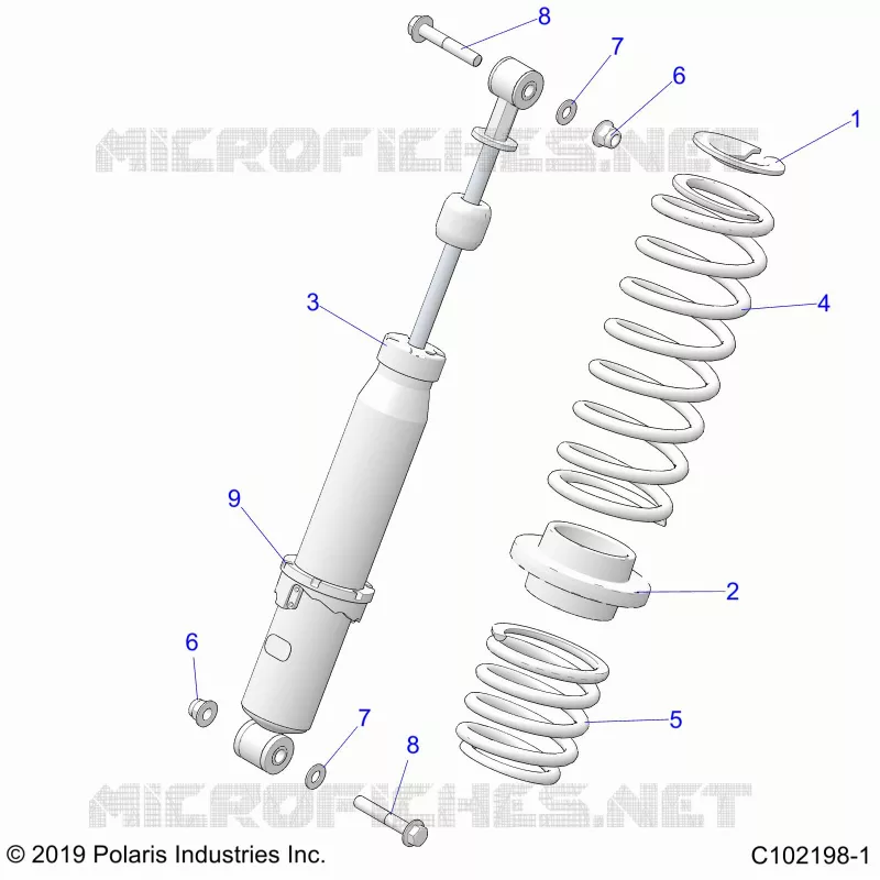 SUSPENSION, AMMORTIZZATORE POSTERIORE