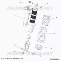SUSPENSION, SHOCK ANTERIORE MOUNTING