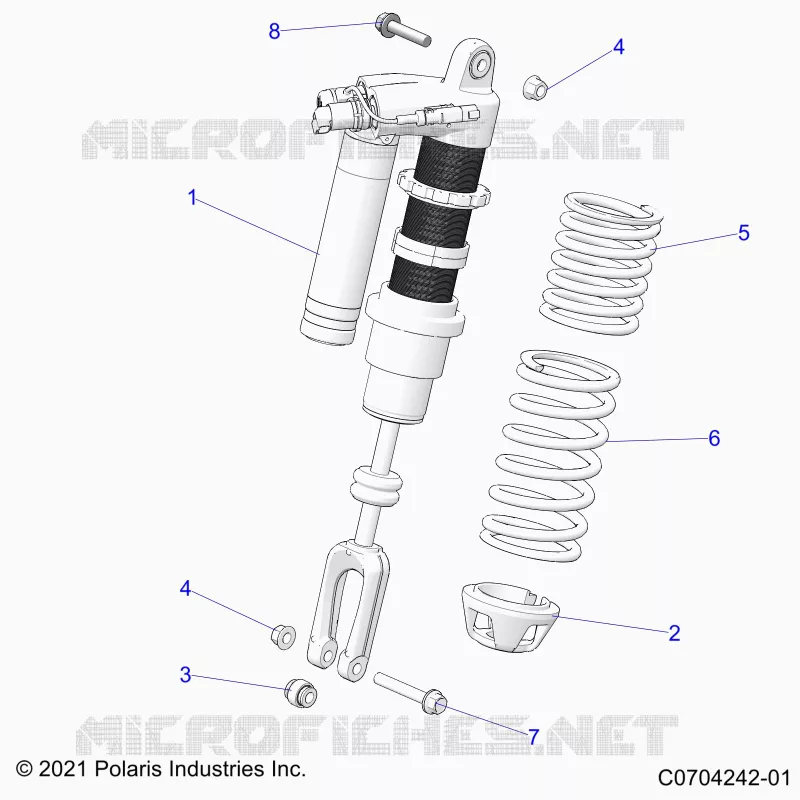 SUSPENSION, SHOCK ANTERIORE MOUNTING