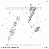 SUSPENSION, REAR SHOCK MONTAGGIO