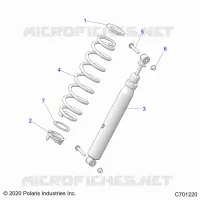 SUSPENSION, REAR SHOCK MONTAGGIO