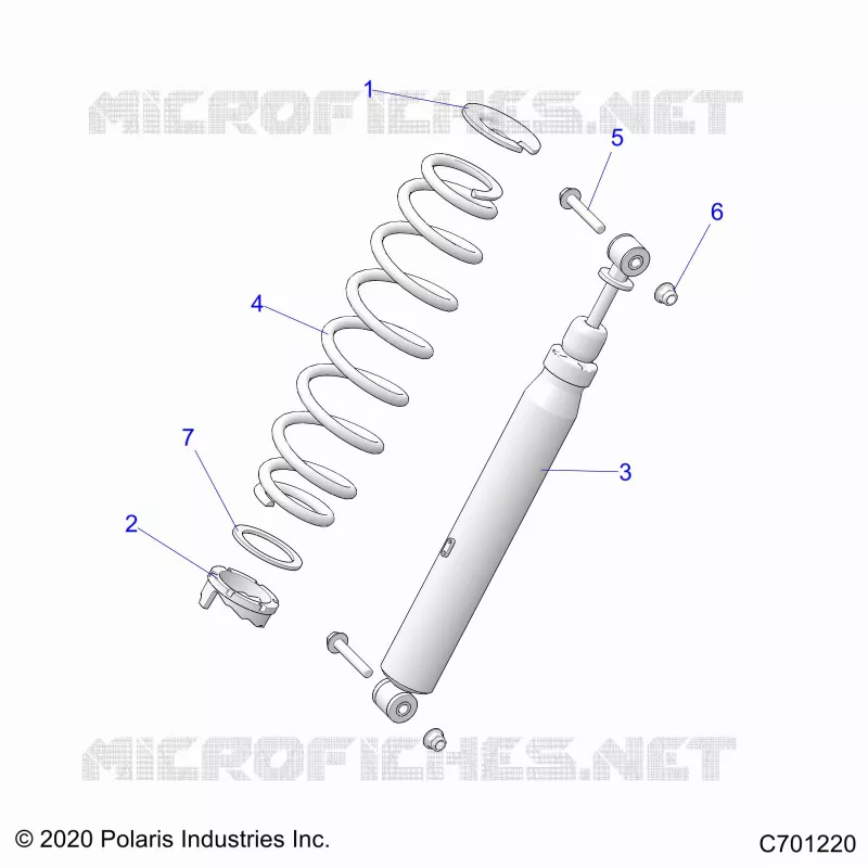SUSPENSION, REAR SHOCK MONTAGGIO