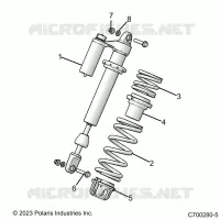 SUSPENSION, SHOCK ANTERIORE MOUNTING