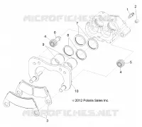 FRENO POSTERIORE CALIPER (BUILT 11/4/13 AND BEFORE)