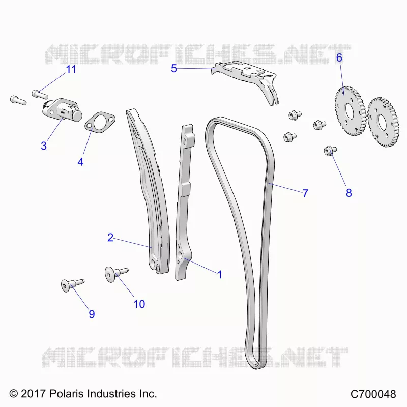 CAM CATENA AND TENSIONER