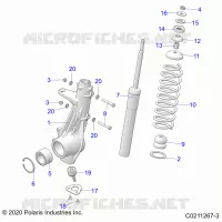 SUSPENSION, ANTERIORE MONTANTE