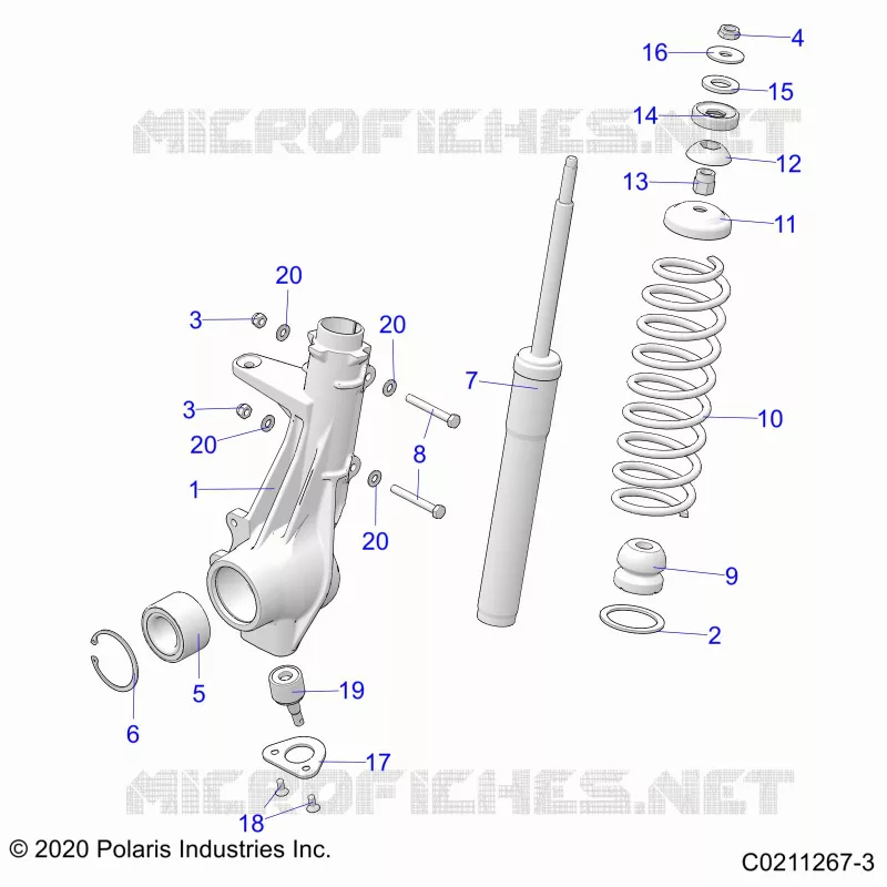 SUSPENSION, ANTERIORE MONTANTE