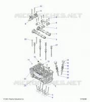 ENGINE, TESTA CILINDRO AND VALVES