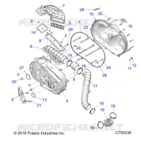 DRIVE TRAIN, COPERCHIO FRIZIONE AND DUCTING