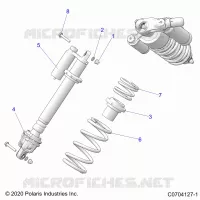SUSPENSION, SHOCK ANTERIORE MOUNTING