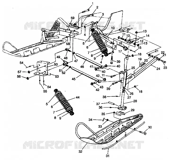 SOSPENSIONI ANTERIORI and SCIARE 500 EFI 0942774 and EFI SKS 0942574 (4924982498009A)