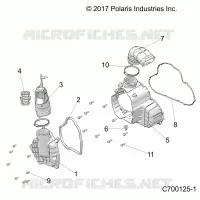 ENGINE, ALTERNATORE  COVER HVAC