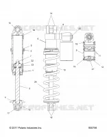 SUSPENSION, SHOCK ANTERIORE TRACK