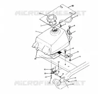 MONTAGGIO SERBATOIO CARBURANTE 250 6x6 / W928727 (4922842284004A)