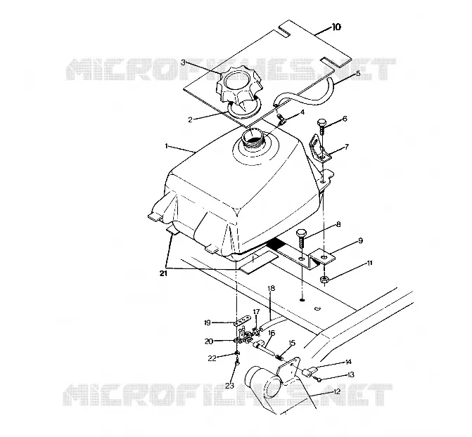 MONTAGGIO SERBATOIO CARBURANTE 250 6x6 / W928727 (4922842284004A)