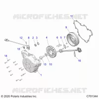 ENGINE, STATOR AND FLYRUOTA