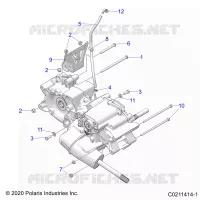 TRASMISSIONE, MAIN GEARCASE MOUNTING