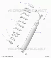 SUSPENSION, REAR SHOCK MONTAGGIO EVAP