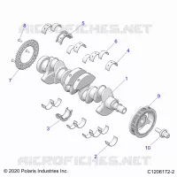 ENGINE, ALBERO MOTORE AND BEARINGS