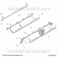 TELAIO, SEAT SUPPORTS- G20GMJ99AP/BP/AG (C700819-3)