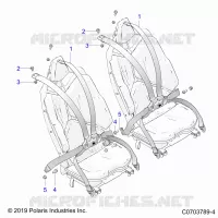 SEDE BELT MOUNTING, REAR